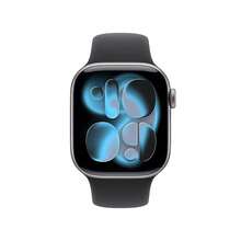 Apple Watch Series 11 GPS 智能手表推出睡眠评分 | 长达 24 小时的电池续航时间 | 醒来即可查看睡眠评分 | 关注睡眠呼吸暂停 | 使用 ECG 应用程序追踪您的心跳 | 使用心率应用程序随时掌握脉搏 | 周期追踪让您无需上厕所 | 获取追溯排卵期估算 | 测量您的血氧。这是一项令人惊叹的创新 - 深空灰色 - 查看 10
