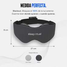 ¡RecomendadoSleep Ritual Antifaz para Dormir con Tecnología Blackout.Antifaz Premium con Copas Ajustables para Cero Presión Ocular y Tela Transpirable Amigable con la Piel.Sleep Mask (Gris Oscuro)¡Top de Temporada - Gris oscuro - Ver 4