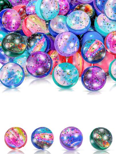 2/4/8/10CS Galaxy Bouncy Balls, Space Bouncy Balls Bulk, Space Party Bag Fillers, Party Bags For Party, Gift Bag Filling