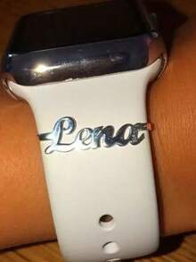 1 Piece Of Customized Personalized Name Watch Accessories, Valentine's Day, Mother's Day Gift, Father's Day Birthday Gift, Women's Exclusive Customized Watch Strap Pendant - Multicolor - View 6