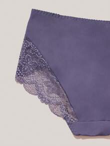 4 Stücke Damen Große Größen Weiche Spitze Sexy Romantisch Minimalistischer Stil Höschen - Verschiedenfarbig - Übersicht 6