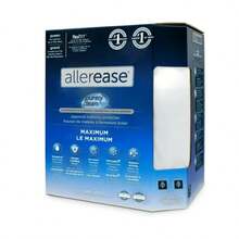 AllerEase Maximum Waterproof, Allergy And Bedbug Zippered Mattress Protector, Maximum Allergy Protection