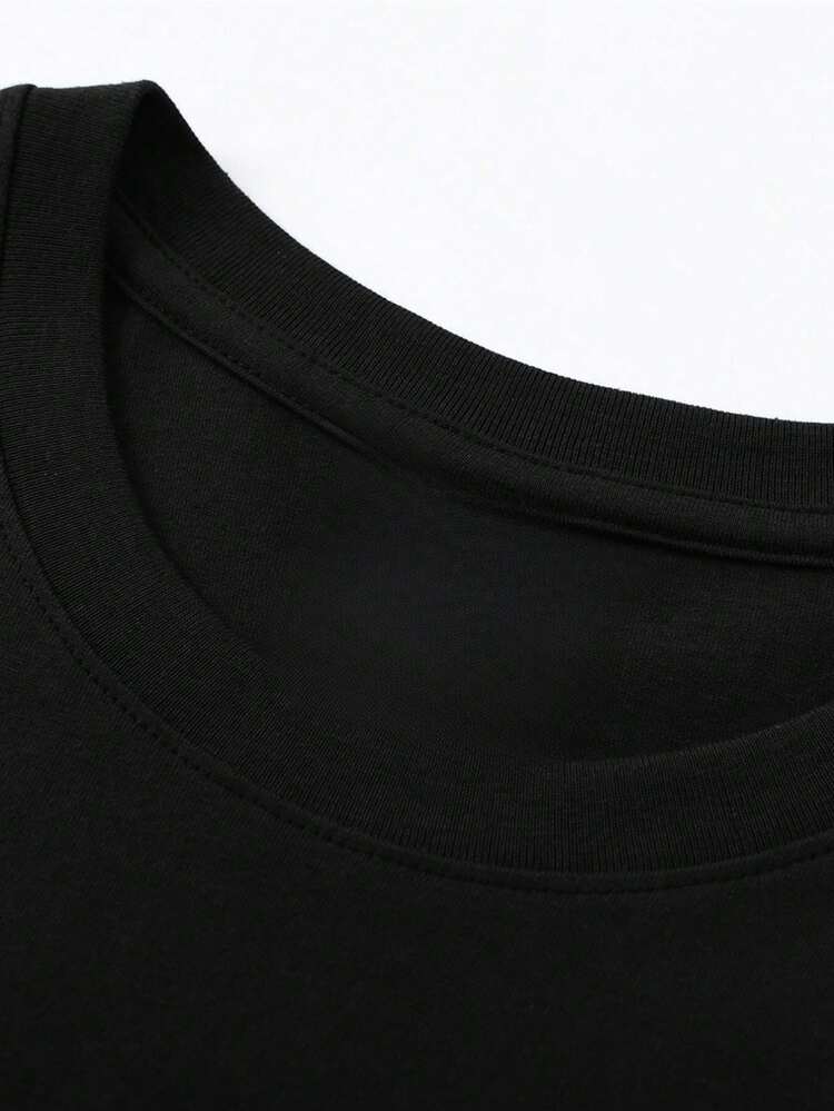 Men T-Shirts - 黑色 - 查看 4