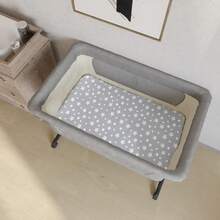 摇篮床单套装（2 件装）（32 英寸 X 16 英寸）适用于 AirClub、Baby Delight、Dream On Me、Koola Baby、AMKE 和其他矩形摇篮床垫