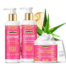 SUMIFANG Chebe Shampoo And Conditioner For Hair, Dry And Damaged Hair For Women- The Conditioner, Enriched With Chebe Powder, Jojoba Oil, Castor Oil, And Shea Butter, Deeply Moisturizes And Is Perfect For African Hair Types , - 白色 - 查看 10