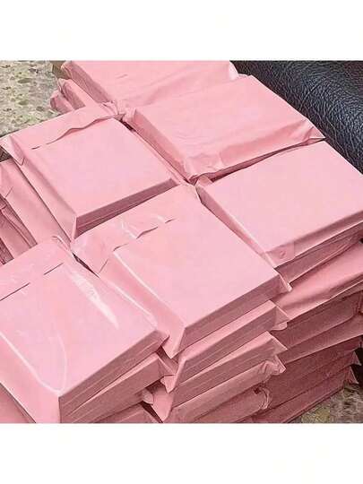 20pcs Thick Waterproof Solid Color Packaging Bags, Simple Multifunctional Bags Suitable For School, Office, Shipping And Mailing Back To School