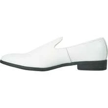 Men Dress Shoe Vallo-3 King-5 Loafer Slip-On Formal Prom Wedding Ortholite Insole Medium And Wide Width-20256688 - White Matte - 查看 3