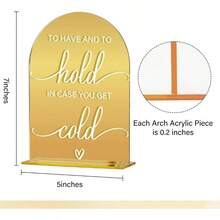 Acrylic Wedding Sign, Bridal Shower Decorations, In Loving Sign Ceremony, Modern Font Table Signs, Gold Mirror Arched Acrylic Tabletop Signs Wedding Reception And Event Party