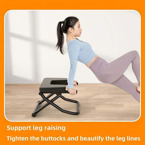 1pc Achieve A Stronger Abdomen And A Beautifully Shaped Body With This No - Assembly Yoga Inversion Bench. It's A Convenient And Practical Addition To Your Home Gym, Allowing You To Perform Inversion Exercises Easily Without The Hassle Of Installation. The Sturdy Design Ensures Safety While You Train, And It's Suitable For Various Fitness Levels.