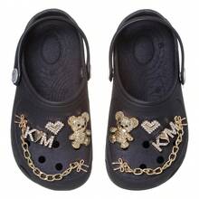 Chinelo Babuche Infantil Sandália Menina com Enfeites