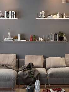 1 pieza Estantería flotante para pared para dormitorio|cocina|baño, estantería de madera rústica flotante montada en la pared con soportes invisibles para libros|almacenamiento|decoración