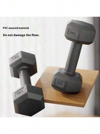 六角哑铃套装，男女通用涂层健身哑铃，家庭健身器材，肌肉训练，力量训练