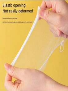 100个一次性厨房水槽垃圾过滤网 排水池水槽洗碗机沥水网 厨房水槽过滤器 浴室水槽网袋 排水收集 厨房食物垃圾收集 (颜色款式随机)