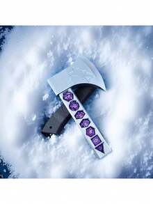 Axe-Shaped ABS Resin D20 Dice Set, 7pcs D&D Polyhedral Dice With 3D Printed Storage Box, Suitable For D&D Tabletop Role-Playing Games (TTRPG, RPG) Or Other Board Games | Unique Dice Sword Design, Suitable For Summer Night Gaming Parties, Christmas Personalized Gifts (For Boyfriend), Creative Gifts For Men, Interesting Gifts For Teenagers - Multicolor - View 7