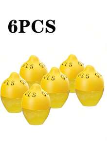 3/4/6/8pcs Deodorizing & Freshening Preservative, Containing Lemon Essential Oil And Limonene. Can Decompose Or Neutralize Decaying Substances, Effectively Reducing Odors In Sealed Furniture And Appliances (Such As Refrigerators, Freezers, Etc.). Egg-Shaped Design, Easy To Place.
