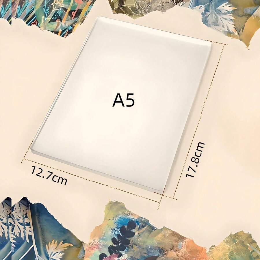 Creative Reusable Gel Printing Plate, 8" X 10" Durable And Easy To Clean Gel Plate For Vibrant Monoprinting Art Projects, Ideal For Kids, Crafters, And Professional Artists - A5 - Xem 1