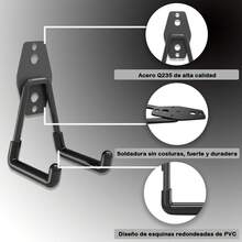 MIYIHA 16 Piezas Ganchos de Garaje,Organizador de Herramientas para Pared, Colgar Bicicletas, Equipo y Utensilios,Solución de Almacenamiento para Garage y Taller (negro) - Negro - Ver 10