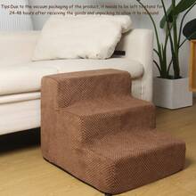 Pet Stairs For Bed, Detachable Sponge Step Ladder With Anti-Slip Bottom For Cats And Dogs - Grey - View 20