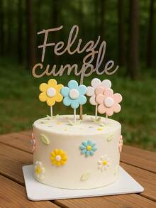 Decoración para Pasteles, Tartas y Postre para Celebraciones de Cumpleaños - Cake Topper en Madera MDF de 3 mm de Grosor - Color Plateado - Ideal para Decorar Pasteles y Tartas - Diseño Moderno con la Leyenda "Feliz Cumple" en Tipografía Manuscrita, Elegante y Moderna - Complemento perfecto para Cumpleaños, Aniversarios, Fiestas Temáticas, Infantiles, entre otras Para Hombres, Mujeres y Niños - Con medidas de 20 x 12 cm y Grosor de 3 mm - Fácil de colocar, Resistente y Reutilizable - Elaborado en México con Acabados de Calidad - Realza cualquier Pastel, Tartas y Mesa de Postres - Se adapta tanto a celebraciones infantiles como juveniles y de adultos, para hombres y mujeres. - Plateado - Ver 3