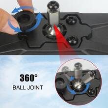 Espejo retrovisor central para UTV/ATV para barras de rodillo de 1.75"-2", abrazadera de aluminio ajustable 360°, espejo central compatible para vehículo todo terreno