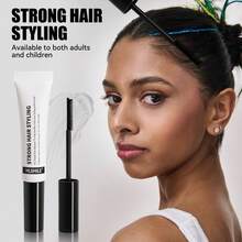 Cera para el cabello, barra de gel para el peinado, fácil de peinar, portátil sin enjuague, herramienta de peinado anti-encrespamiento y sin grasa apta para hombres, mujeres y niños