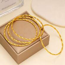 4 أساور أنيقة للنساء، أساور مغلقة على شكل دائرة، إكسسوارات مجوهرات مميزة مناسبة للأعياد والهدايا والحفلات والاستخدام اليومي