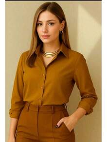 Kit 2 Long Sleeve Striped Dress Shirts For Summer Fashion - màu xanh marsala - Xem 3