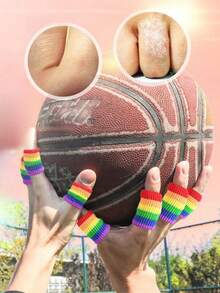 10 Stück Fingerschutz, Sport Finger Schienen Daumen Finger Bandage Stütze Elastische Daumen Hülsen