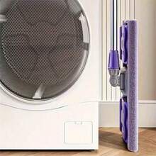 Sistema de limpieza de piso con mopa de polvo profesional de 14" Extra Grande, Juego de mopa plana con 1 almohadilla lavable y reutilizable - Mopas de microfibra para limpieza de pisos de madera, laminado, baldosas, con mango de acero inoxidable, adecuado para limpiar dormitorio, cocina, sala de estar y paredes - Multicolor - Ver 10