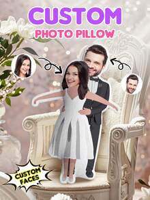 1 Almohada personalizada y personalizada: admite personalización de patrones de rostro de pareja única, utilizando tecnología de impresión de alta definición de doble cara, diseñada con un concepto de tema de boda. La almohada y la funda de almohada están hechas de tela suave y amigable con la piel, combinando la comodidad del lavado a máquina y el cuidado del lavado a mano. Adecuado para aniversarios, aniversarios de bodas, bodas y regalos de cumpleaños.