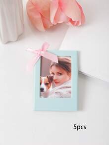1/3/5 إطار صور مغناطيسي ملون بحجم 3 بوصة، مغناطيس ثلاجة لكاميرا فورية بحجم 3 بوصة، إطارات بتصميم الفيونكة الكلاسيكية للمكتب والمنزل والسبورات والخزائن والثلاجات، ديكور متعدد الاستخدامات، هدايا عيد ميلاد وعيد الميلاد المبتكرة - متعدد الألوان - مشاهدة 28