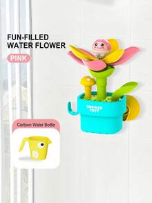 1 套儿童蜗牛沐浴玩具，喷水，花朵绽放，云朵旋转，婴儿浴缸淋浴喷水玩具，适合男孩和女孩