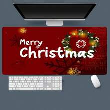 1 pièce Tapis de souris avec motif Joyeux Noël, tapis de souris d'ordinateur de bureau long, tapis de souris carré pour ordinateur portable, tapis de souris de jeu