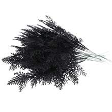 MEHELANY 10Pcs Blak Artificial Glitter Leaves Fake Plants Branches Leaf Christmas Tree Picks Sparkling Fillers Sprays For Xmas Wreath Garland DIY Crafts Home Holiday Arrangement Decor Christmas Party , Holiday Table Setting Valentine Bouquets Embellishment, Hostess Gifts Home Decor Christmas Decorations Room Decor