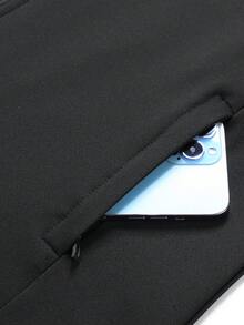 Women's Zip-Up Jacket - Fall New Style Sporty Slim-Fit Coat With Stand Collar & Waist Tie Casual Sweatshirt