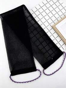 1pc African Nylon Exfoliating Bath Towel, Soft And Scrub, NylonBath Towel For Exfoliating And Bubble Foaming, BathroomAccessories Home Bathroom Decor Fall Decor Back To School