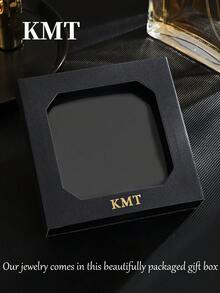 KMT 1 件铜镶嵌方晶锆石精致心形拼接高光泽奢华女士网球手链礼盒 - 愛心款 - 查看 2