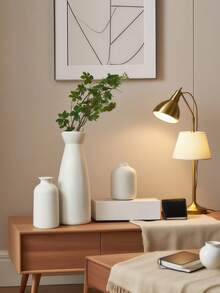 1 pièce/3 pièces Vase simple décoration de bureau, décoration de maison moderne bohème de style fermier. Vases de décoration avec herbe de la pampa et fleurs séchées. Décorations créatives pour étagères à livres, tables, étagères. Petits vases bohèmes avec fleurs de la pampa pour table à manger, salon, bureau, entrée, chambre à coucher