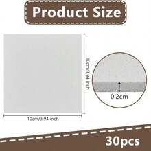 OLYCRAFT 30Pcs 2mm Black Embroidery Foam _6x9 Inch EVA Foam Sheets Embroidery Craft Foam Rectangle Foam Sheet Cosplay Foam For Hand Sewing Embroidery Machine Cosplay Costume DIY Projects