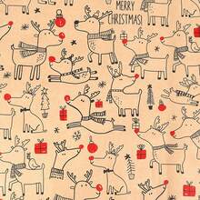 1pc 300x43cm Christmas Gift Wrapping Paper With Reindeer, Santa Claus, Christmas Tree Patterns, Gift Packaging Decoration Paper, Christmas Wrapping Paper, DIY Gift Decoration, Handmade Packaging Paper, Easy To Protect Items, Gift Box Filling, Party Decoration - Christmas Style Design, Durable Packaging, Holiday Packaging, Holiday Decoration