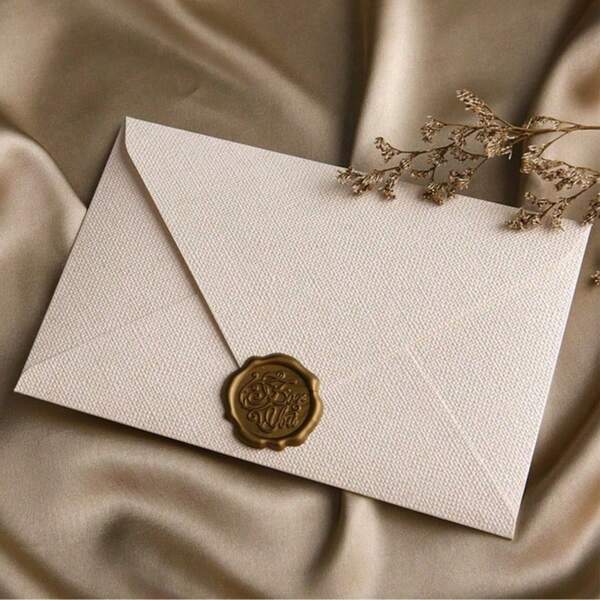 5 envelopes de linho estilo vintage - cartões estilo chinês, convites, cartões postais, compatíveis com lacre de cera, 250g, qualidade premium, volta às aulas