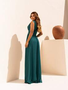 Lilac Mint Olive And More Colors Prom Dress For Bridesmaids, Dull Wide Straps, Day And Afternoon Event Jm - 翠綠色 - 查看 2