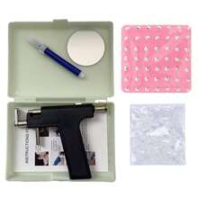 Reusable Ear Piercing Kit Professional Ear Piercing Gun With 98pcs Earrings Studs - Black - View 11
