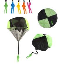 5/10 pezzi Set di giocattoli paracadute da lancio a mano per uso esterno - Colori multipli, giocattoli per bambini, interazione genitore-figlio, adatti per spiaggia, parco e giochi da cortile, attività familiari, regali di Pasqua, omaggi per feste e premi scolastici