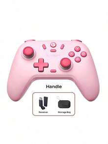GAMESIR T4 Nova Lite Tri-Mode Game Controller With Hall Effect Joysticks And PS5-Level Linear Triggers, Zero Drift, High Precision, Multi-Platform Compatible With PC, Switch, IOS, And Android (Peach Pink) - Peach Pink - View 12