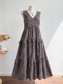 Rusttydustty 宽松V领休闲长裙，适合大码女性，波西米亚风格，适合复活节、海滩、音乐节、热带度假、网络星期一、圣诞节、感恩节、新年派对等场合。