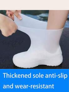 1/2pcs Reusable Outdoor Latex Rain Boots Covers, Waterproof Shoe Protectors For Rainy Days. Available In Multiple Colors, Durable And Long-Lasting. Foldable Colorful Silicone Shoe Covers, Portable Waterproof Shoe Covers