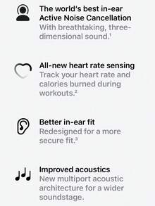 APPLE AirPods Pro 3 Wireless Earbud P57 Dust, Sweat And Water Resistance. - White - View 3