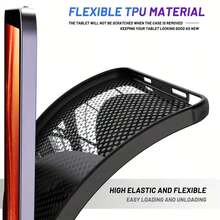 A Black Tablet Shell, Suitable For IPad Black Tablet Shell/Honor Black Tablet Shell/ Black Tablet Shell/Tablet Black Protective Minimalist Case. This Case Is A Scratch-Resistant Protector For Tablets. It Has A TPU Transparent Case And A Silicone Transparent Case. It Is Ultra-Thin And Transparent, With Anti-Yellowing, Anti-Shock, And Anti-Fingerprint Features. This Is A Protective Case And Cover For Tablets. - Black - View 3