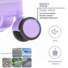 YOUGGELI 20-Inch Stylish Aluminum Alloy Frame Suitcase With USB Port, Silent Spinner Wheels & Secure Combination Lock - Ideal For Long-Distance Travel & Family Vacations,Business Travel Duffel Bag - 粉紅色_ - 查看 7